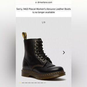 New Dr.Martens Abruzzo 1460 Pascal boots, sz 38, chocolate brown/ black